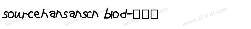 sourcehansanscn blod字体转换